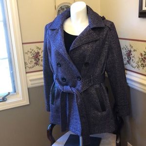 NWOT Details Intl Purple Trench Coat w/hood